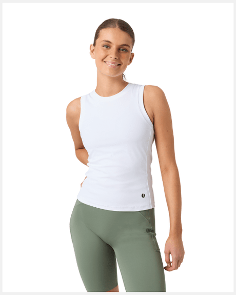 Björn Borg Ace Pocket Ribbed Tank Top White