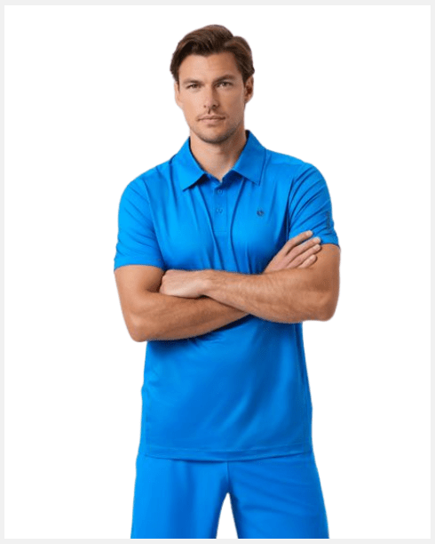 Björn Borg Ace Mesh Panel Polo Blue