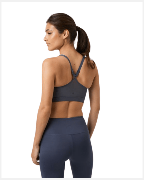 Björn Borg Mid V Support Sports Bra Odyssey Gray