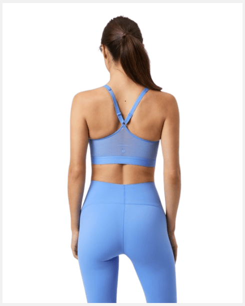 Björn Borg Mid V Support Sports Bra Blue