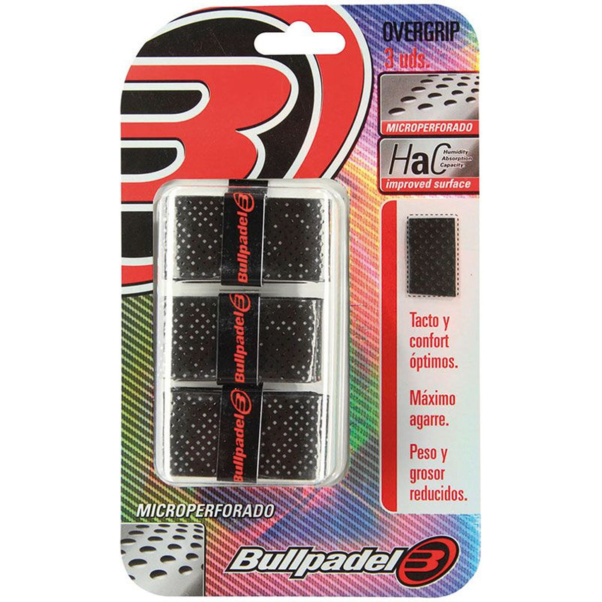 Bullpadel Overgrips Black 3 stuks