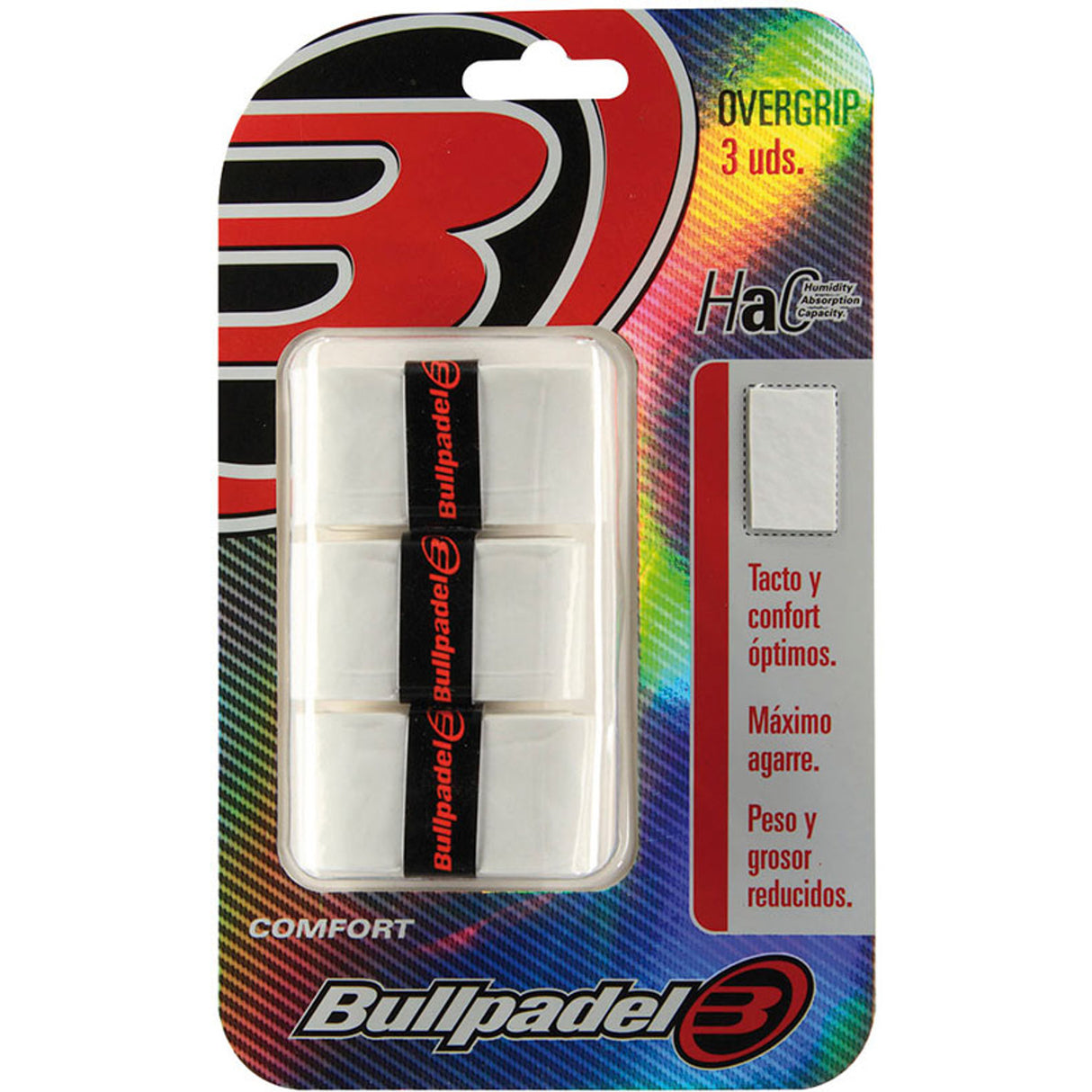 Bullpadel Overgrip Wit (3 stuks)