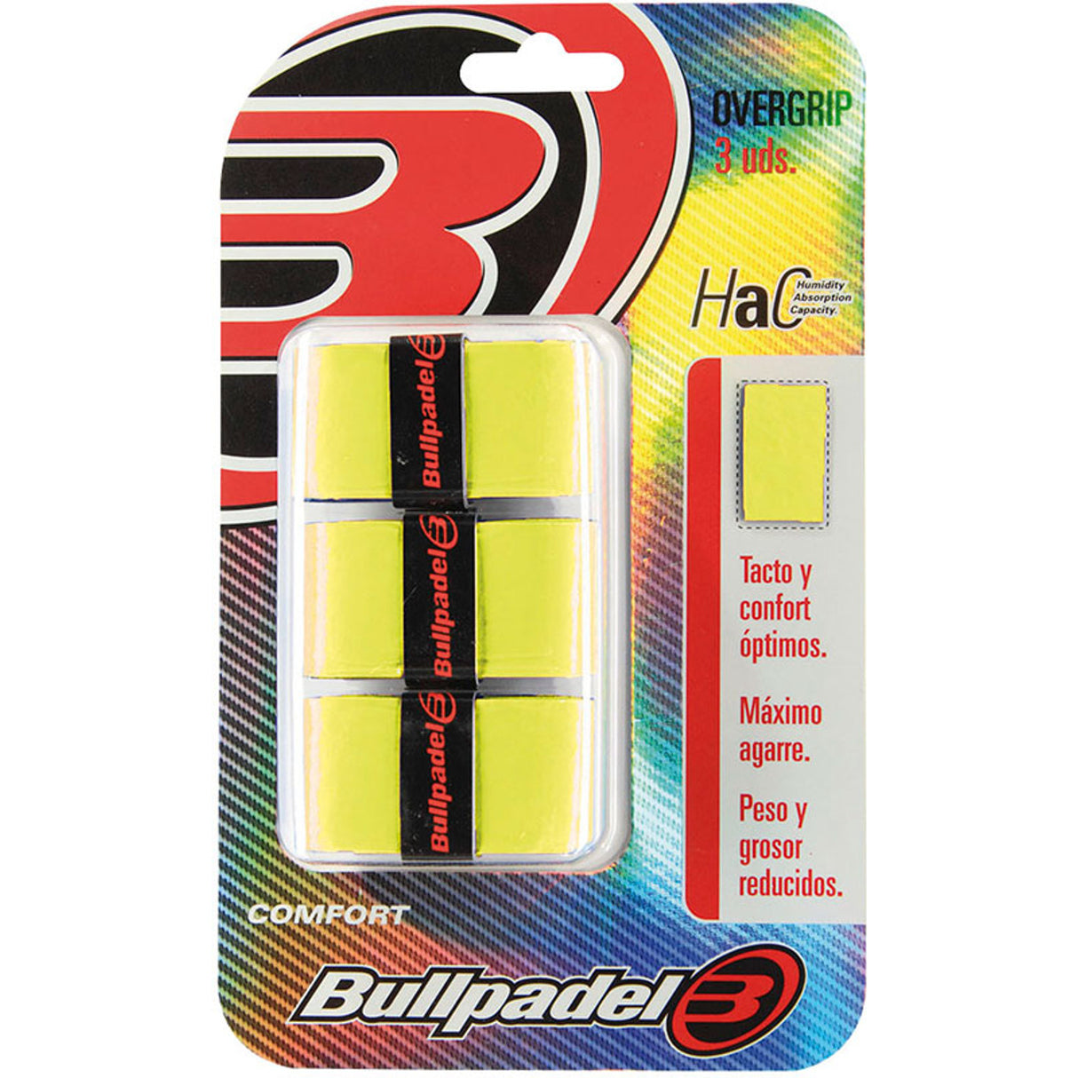 Bullpadel Overgrip Neon Yellow (3 stuks)