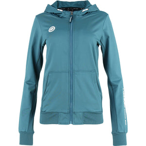 Indian Maharadja Kadiri Women Hooded Jacket Teal