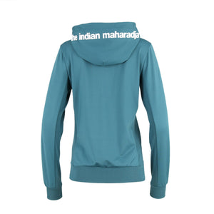 Indian Maharadja Kadiri Women Hooded Jacket Teal