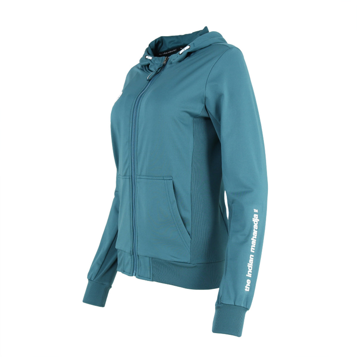 Indian Maharadja Kadiri Women Hooded Jacket Teal