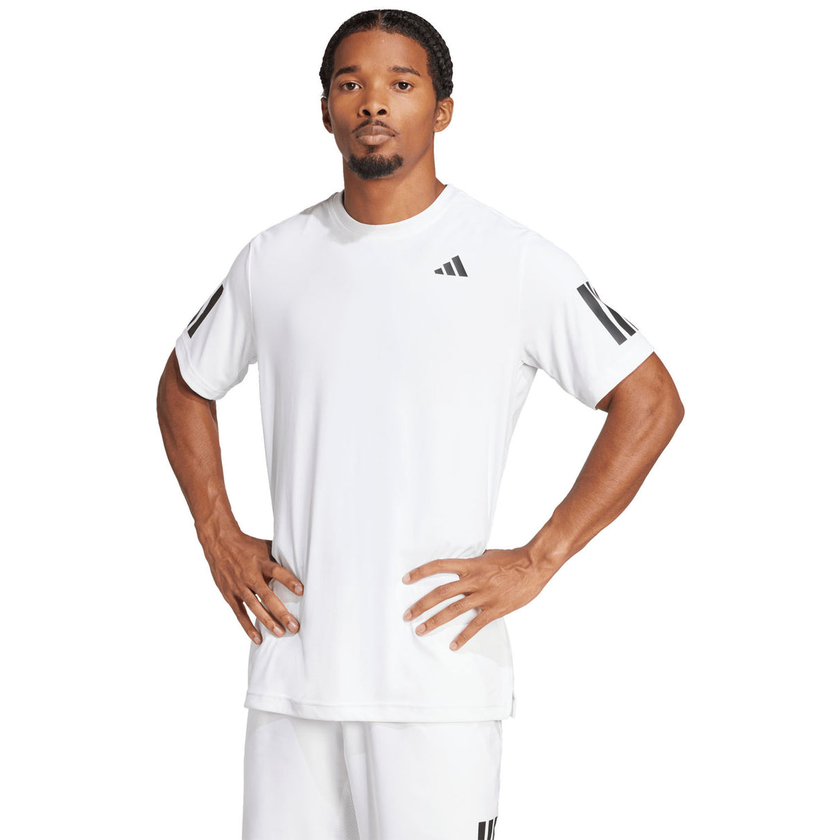 Adidas Club 3-Stripes T-Shirt White