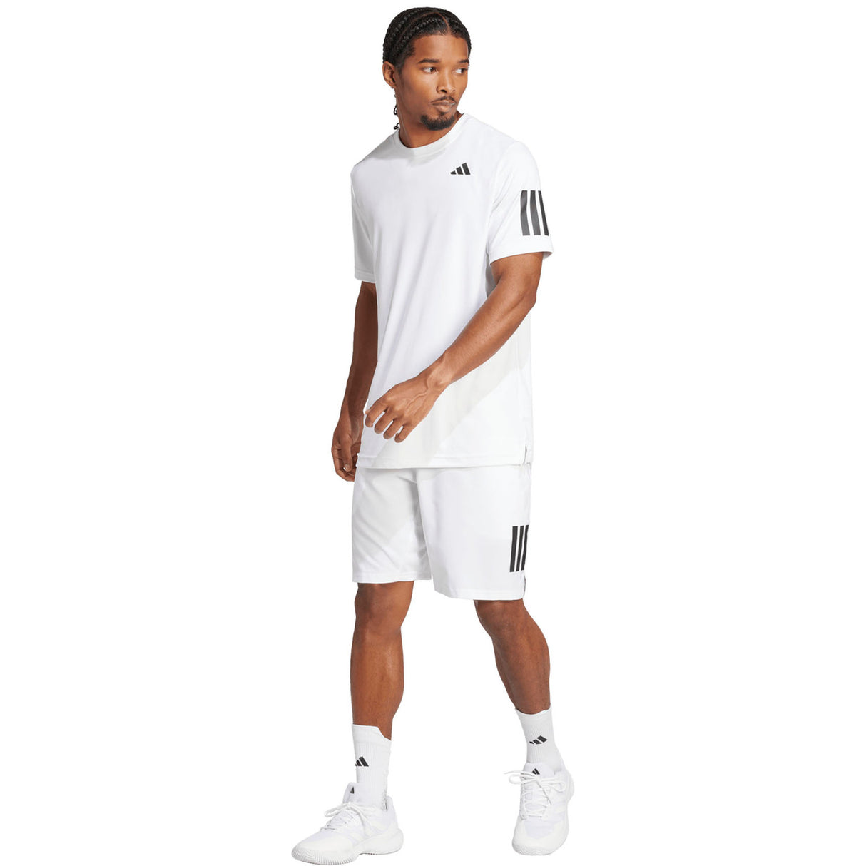 Adidas Club 3-Stripes T-Shirt White