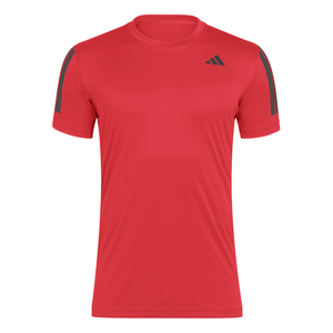 Adidas Club 3-Stripes T-Shirt Red