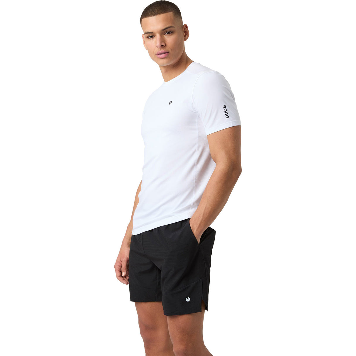 Björn Borg Ace Mesh Panel T-Shirt White