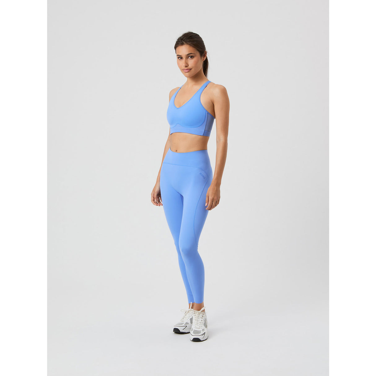 Björn Borg Mid V Support Sports Bra Blue