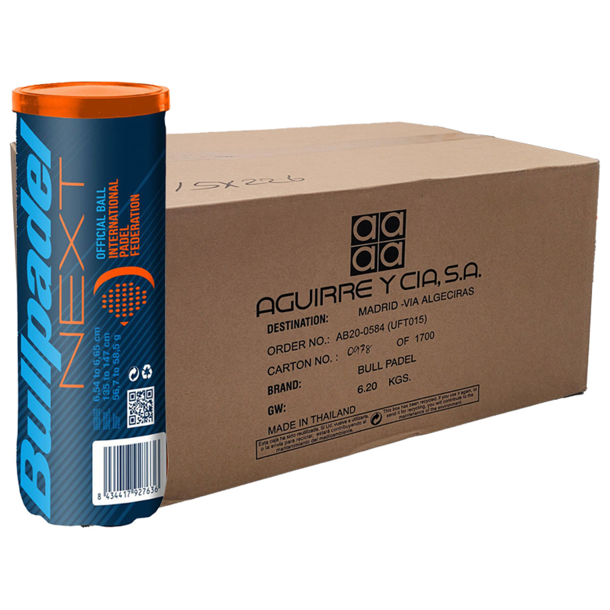 Bullpadel Fip Next Ball Box (24 Cans)