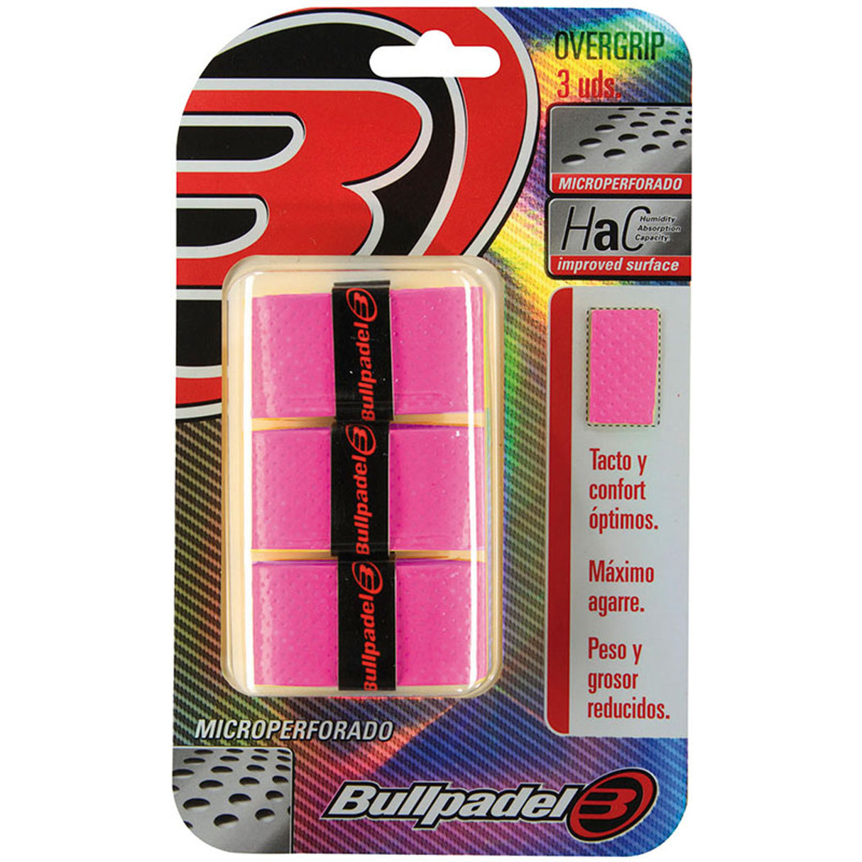 Bullpadel Overgrips Pink 3 stuks