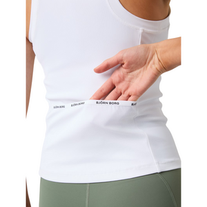 Björn Borg Ace Pocket Ribbed Tank Top White