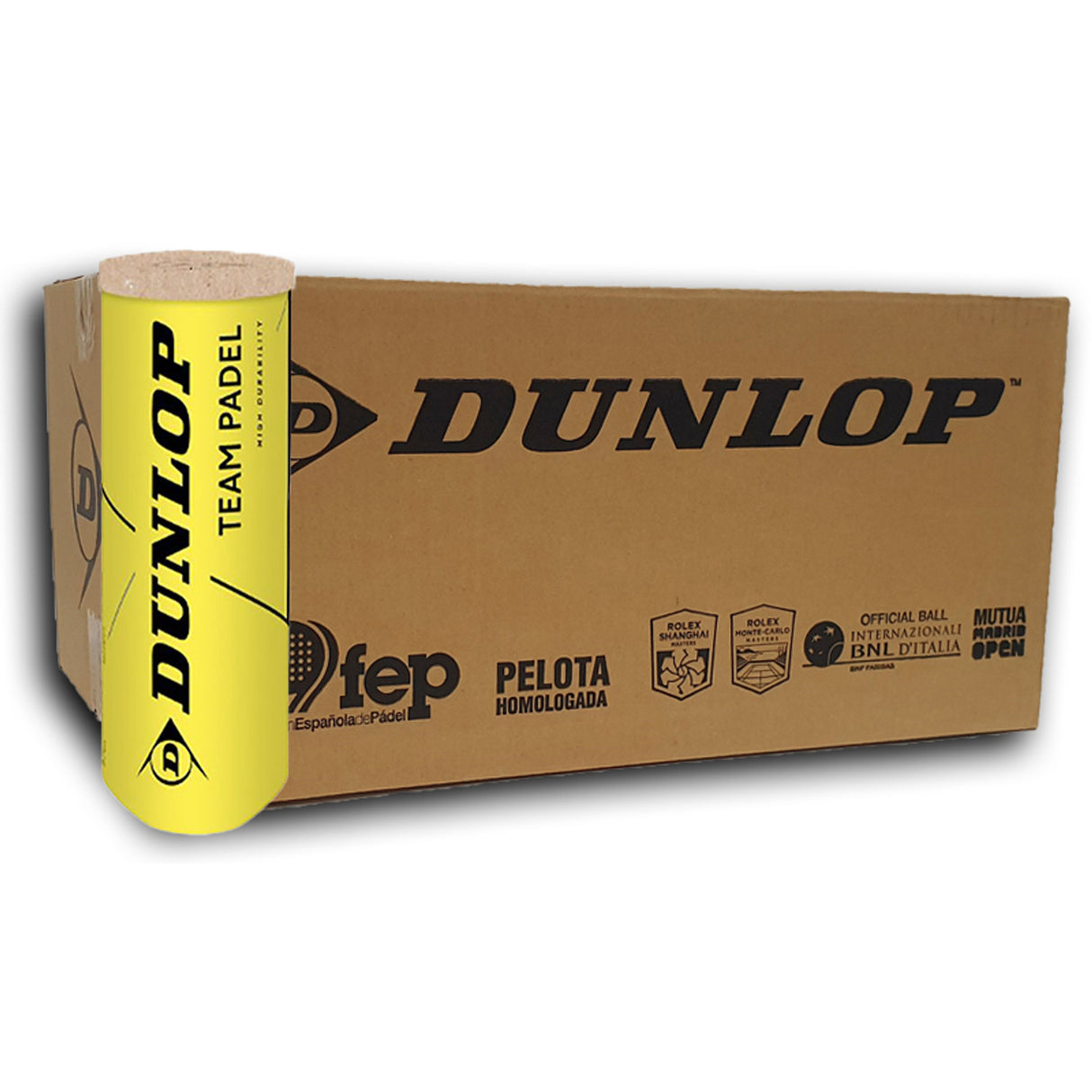 Dunlop Team Padel Balls (24 cans x 3 pieces)