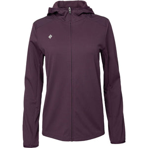 JDH W Hooded Midlayer Plum