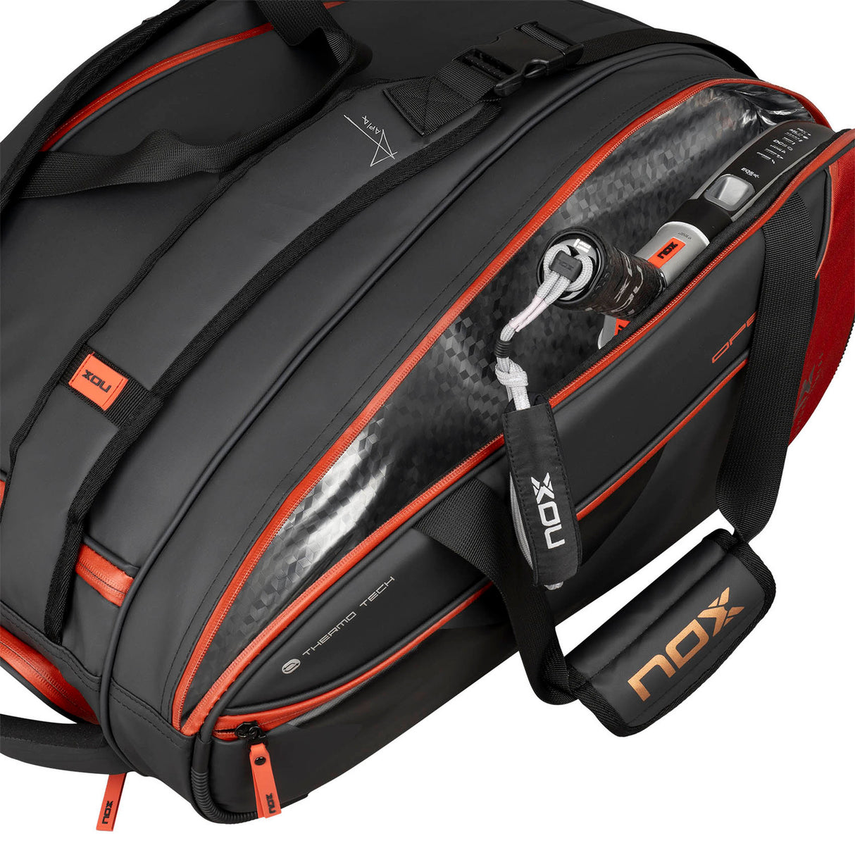 Nox Racketbag Luxury Open Series Black/Red