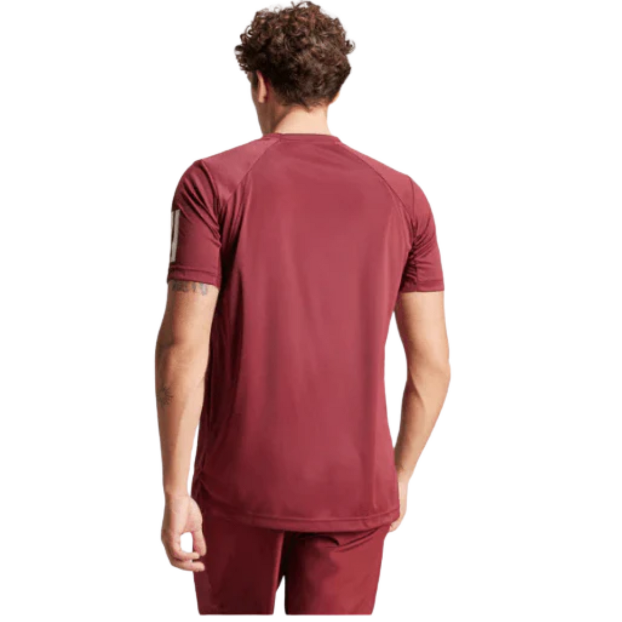 Adidas Club 3-Stripes T-Shirt Burgundy