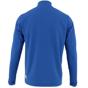 The Indian Maharadja Baroda Chevron Half Zip Sweater Cobalt