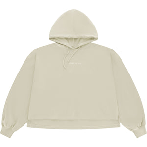 Osaka Cropped Hoodie Warm Grey