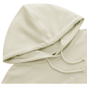 Osaka Cropped Hoodie Warm Grey