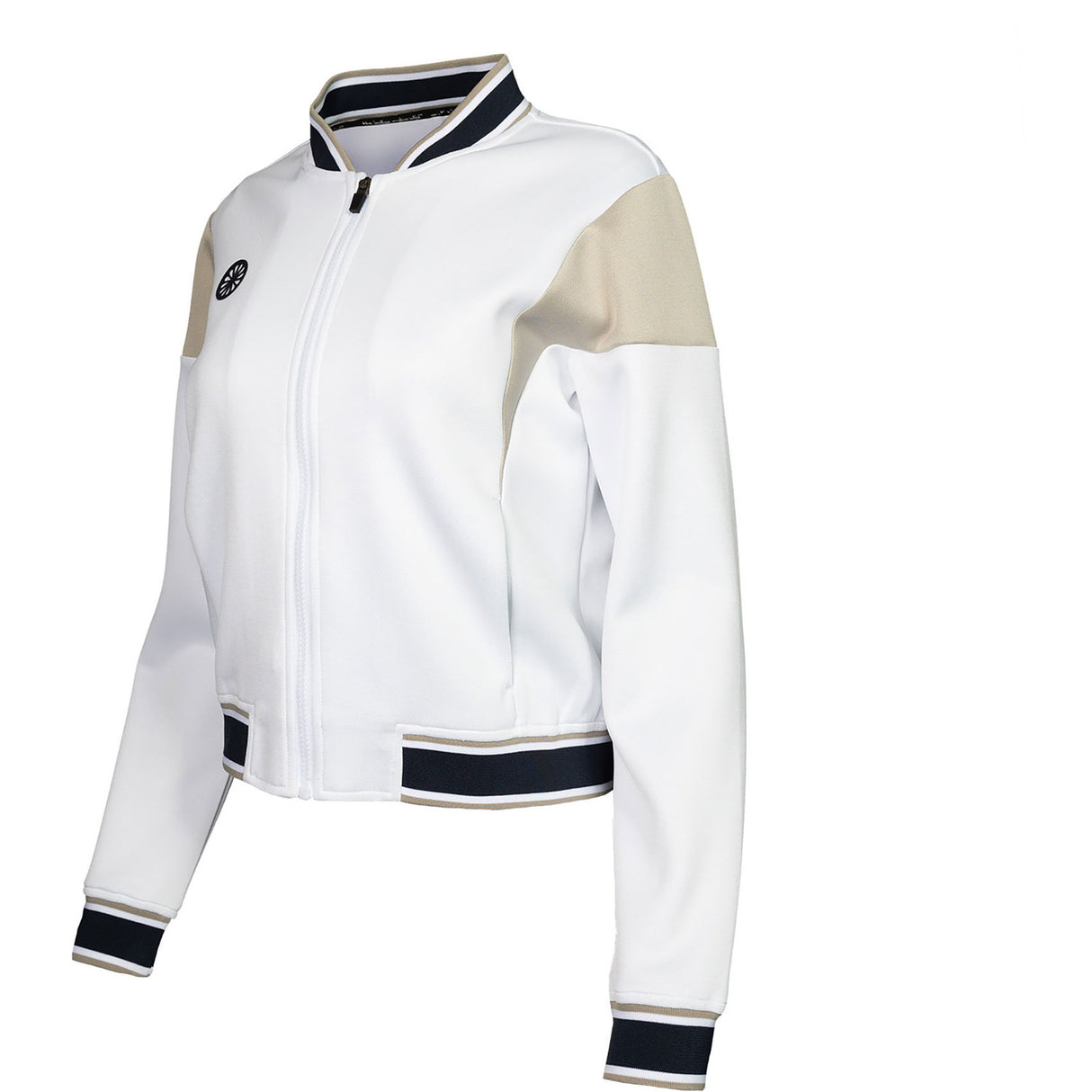 The Indian Maharadja W Pique Bomber Jacket White