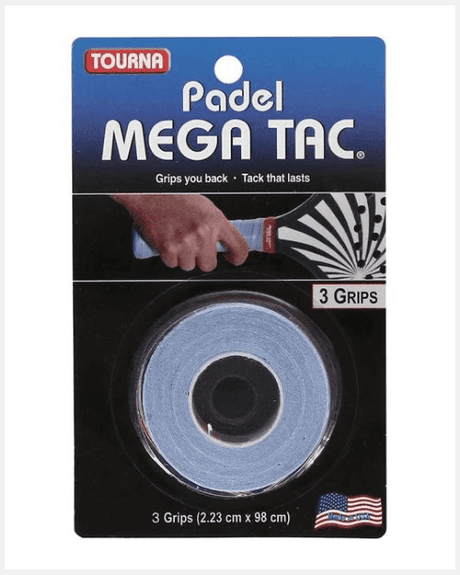 Tourna overgrips Mega Tac Blauw 3 stuks