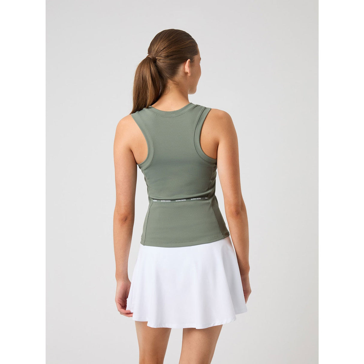 Björn Borg Ace Pocket Ribbed Tank Top Green - Justpadel.com