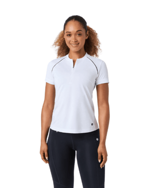 Björn Borg Ace Zip Polo Shirt W White - Justpadel.com