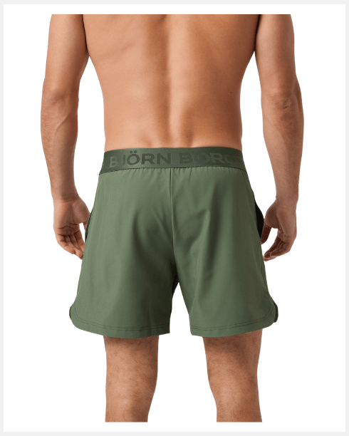 Björn Borg Short Shorts Men Dark Green - Justpadel.com